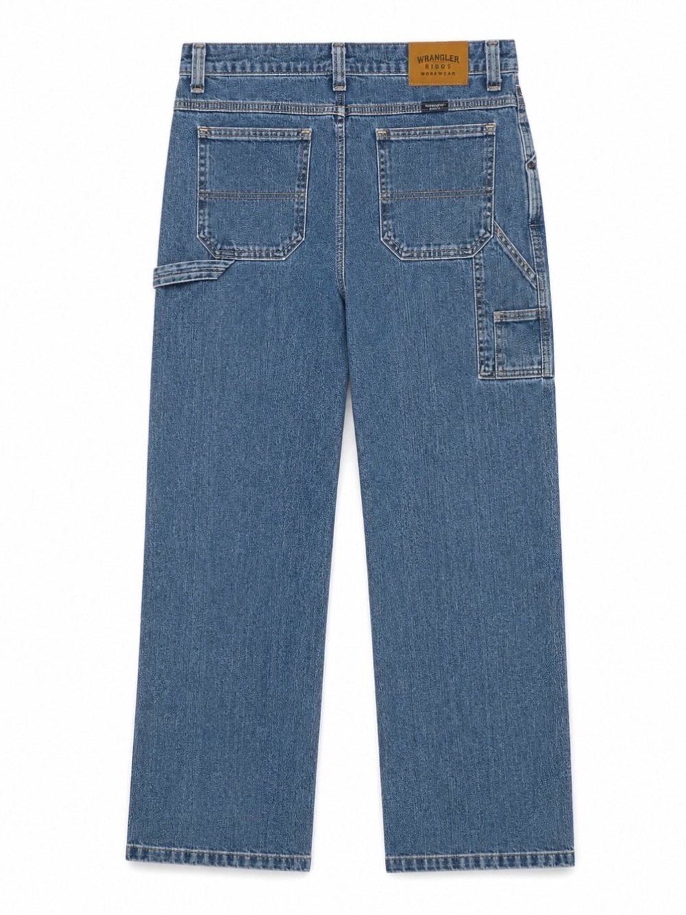 Vintage Y2K Wrangler Blues Carpenter Women's Distressed Blue Jeans Size 8 x 32